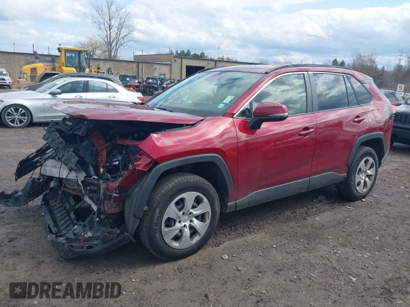 2019 Toyota RAV4 LE with VIN JTMG1RFV2KD005523, listed as a IAAI auction lot 41910005 with 64,119 mi miles. Bid and sale history available at carsss.com. Image 2.