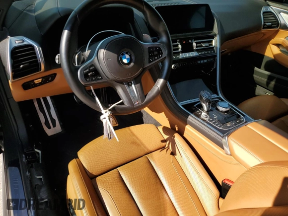 2022 BMW 8 Series 840i with VIN WBADZ2C08NCJ12305, listed as a Copart auction lot 72503114 with 26,817 mi miles and Salvage Title. Bid and sale history available at carsss.com. Image 8.