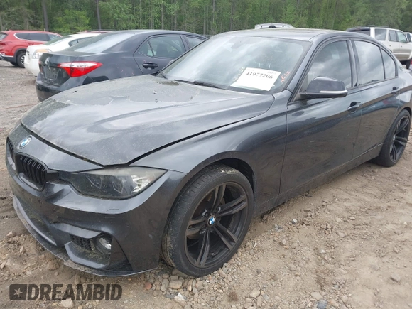 2013 BMW 3 Series 328i xDrive with VIN WBA3B5C54DF591428, listed as a IAAI auction lot 41977206 with 143,473 mi miles. Bid and sale history available at carsss.com. Image 2.