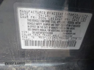 2014 Nissan Sentra S with VIN 3N1AB7AP3EY242459, listed as a IAAI auction lot 42174137 with 203,956 mi miles and . Bid and sale history available at DreamBid. Image 9.