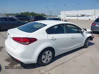 2017 Kia Forte LX with VIN 3KPFK4A7XHE016765, listed as a IAAI auction lot 40540016 with 126,264 mi miles. Bid and sale history available at carsss.com. Image 4.