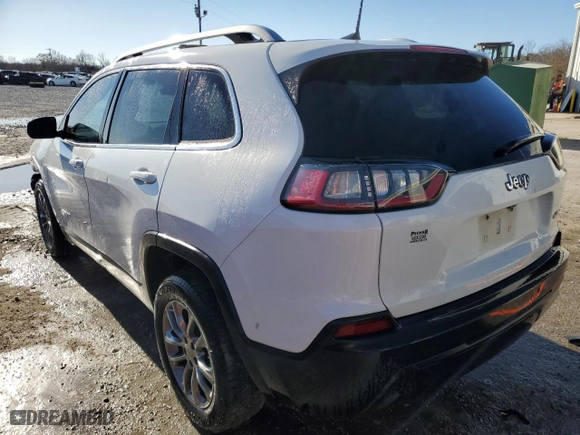 2019 Jeep Cherokee Latitude Plus with VIN 1C4PJLLB8KD154199, listed as a Copart auction lot 87306894 with 136,913 mi miles and Salvage Title. Bid and sale history available at carsss.com. Image 2.