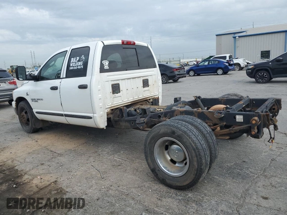 2006 Dodge 3500 SLT with VIN 3D7ML48C06G245633, listed as a Copart auction lot 62521765 with 324,402 mi miles and Clean title. Bid and sale history available at DreamBid. Image 2.