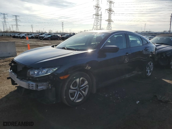 2018 Honda Civic Sedan LX with VIN 19XFC2F54JE040025, listed as a Copart auction lot 48426645 with 102,523 mi miles and Salvage Title. Bid and sale history available at carsss.com. Image 1.