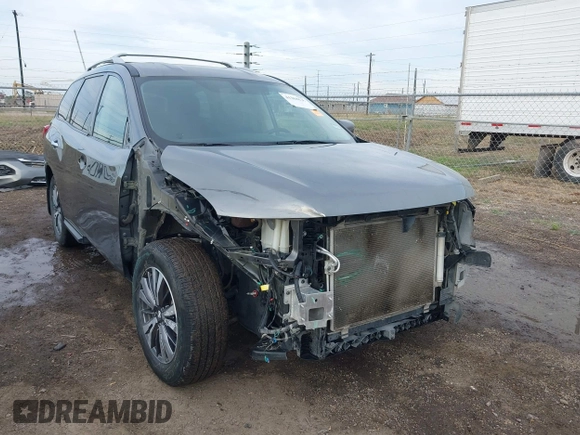 2020 Nissan Pathfinder S with VIN 5N1DR2AN9LC617344, listed as a IAAI auction lot 41368530 with 64,544 mi miles. Bid and sale history available at carsss.com. Image 6.