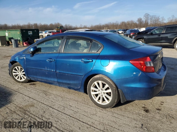 2012 Honda Civic EX-L with VIN 19XFB2F99CE324615, listed as a Copart auction lot 50165245 with 149,076 mi miles and Salvage Title. Bid and sale history available at DreamBid. Image 2.