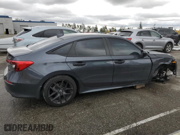 2024 Honda Civic Sedan Sport with VIN 2HGFE2F54RH511229, listed as a Copart auction lot 48750565 with 16,679 mi miles and Salvage Title. Bid and sale history available at carsss.com. Image 3.