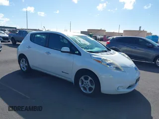2013 Nissan LEAF SV with VIN 1N4AZ0CP4DC402567, listed as a IAAI auction lot 41168019 with 112,576 mi miles and . Bid and sale history available at DreamBid. Image 1.