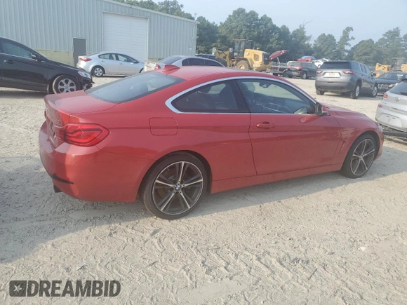 2018 BMW 4 Series 440i xDrive with VIN WBA4W9C54JAB95107, listed as a Copart auction lot 68408494 with 57,590 mi miles and Salvage title. Bid and sale history available at DreamBid. Image 3.