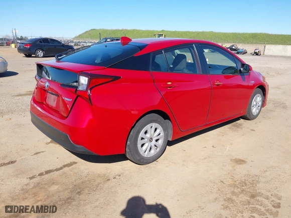 2022 Toyota Prius L Eco with VIN JTDKAMFU0N3161557, listed as a IAAI auction lot 41760623 with 135,934 mi miles. Bid and sale history available at carsss.com. Image 4.
