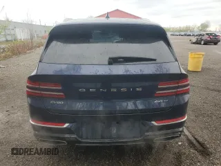 2023 Genesis GV80 with VIN KMUHCESCXPU120743, listed as a Copart auction lot 55306585 with 48,913 mi miles and Salvage title. Bid and sale history available at DreamBid. Image 6.