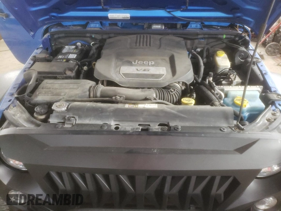 2015 Jeep Wrangler Willys Wheeler with VIN 1C4AJWAG2FL568130, listed as a Copart auction lot 80682914 with 111,686 mi miles and Salvage title. Bid and sale history available at DreamBid. Image 11.