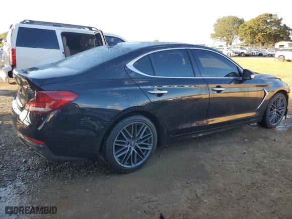 2019 Genesis G70 2.0T Advanced with VIN KMTG34LA1KU020708, listed as a Copart auction lot 81196544 with 120,635 mi miles and Salvage Title. Bid and sale history available at carsss.com. Image 3.
