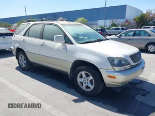 1999 Lexus RX 300 Luxury SUV with VIN JT6HF10U0X0092593, listed as a IAAI auction lot 41974376 with 111,003 mi miles. Bid and sale history available at carsss.com. Image 1.