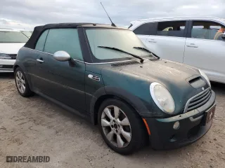 2006 MINI Cooper Convertible S with VIN WMWRH335X6TF87758, listed as a Copart auction lot 74358164 with 0 mi miles and Non Repairable. Bid and sale history available at carsss.com. Image 4.