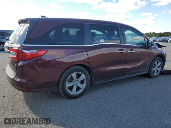 2019 Honda Odyssey EX-L with VIN 5FNRL6H70KB072288, listed as a Copart auction lot 76326724 with Not Provided miles and Non Repairable. Bid and sale history available at DreamBid. Image 3.