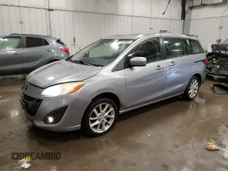 2012 Mazda Mazda5 Grand Touring with VIN JM1CW2DLXC0107458, listed as a Copart auction lot 52330965 with 164,001 mi miles and Non Repairable. Bid and sale history available at carsss.com. Image 1.