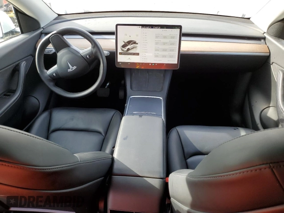 2022 Tesla Model Y Long Range with VIN 7SAYGDEE4NF398710, listed as a Copart auction lot 50510375 with 46,430 mi miles and Non Repairable. Bid and sale history available at DreamBid. Image 8.