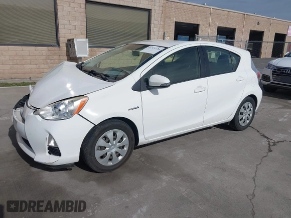 2012 Toyota Prius One with VIN JTDKDTB33C1027813, listed as a IAAI auction lot 41721224 with 183,054 mi miles. Bid and sale history available at carsss.com. Image 18.