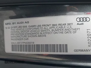 2023 Audi A6 Premium Plus z VIN WAUL2BF27PN039318, wystawiony jako IAAI lot #41603715 z przebiegiem 32 892 mil mil oraz . Historia ofert i sprzedaży dostępna na DreamBid. Obrazek 9.