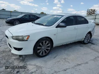 2008 Mitsubishi Lancer GTS with VIN JA3AU86U28U012588, listed as a Copart auction lot 71644484 with 158,345 mi miles and Salvage Title. Bid and sale history available at carsss.com. Image 1.