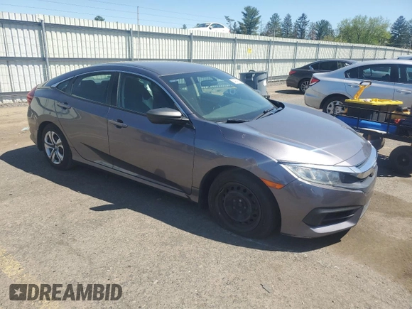 2018 Honda Civic LX with VIN 2HGFC2F56JH562175, listed as a Copart auction lot 54847145 with 87,228 mi miles and Salvage Title. Bid and sale history available at DreamBid. Image 4.