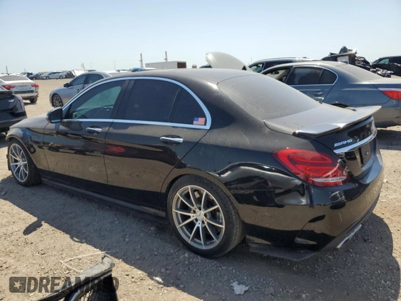 2017 Mercedes-Benz C 63 AMG with VIN 55SWF8GB6HU232905, listed as a Copart auction lot 52523195 with 78,396 mi miles and Salvage title. Bid and sale history available at DreamBid. Image 2.