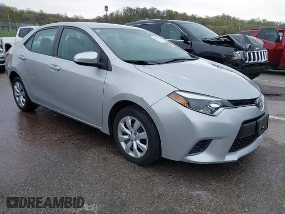 2016 Toyota Corolla L with VIN 5YFBURHE3GP484487, listed as a IAAI auction lot 41953619 with 50,784 mi miles and . Bid and sale history available at DreamBid. Image 1.