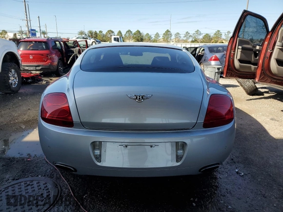 2005 Bentley Continental GT GT with VIN SCBCR63W15C023866, listed as a Copart auction lot 88084335 with Not provided miles and Salvage title. Bid and sale history available at DreamBid. Image 6.