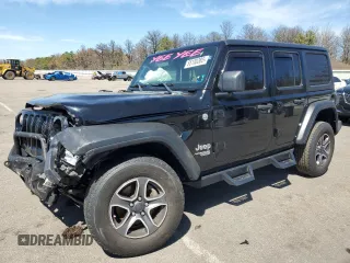 2020 Jeep Wrangler Unlimited Sport S z VIN 1C4HJXDN9LW164413, wystawiony jako Copart lot #55100385 z przebiegiem 63 816 mil mil oraz Szkoda całkowita • Salvage title. Historia ofert i sprzedaży dostępna na DreamBid. Obrazek 1.