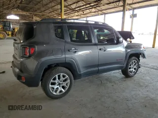 2016 Jeep Renegade Trailhawk with VIN ZACCJBCT2GPC99944, listed as a Copart auction lot 58159045 with Not provided miles and Salvage title. Bid and sale history available at DreamBid. Image 3.