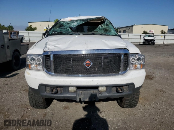 2001 Ford F-250 XL with VIN 1FTNW21F21EA81820, listed as a Copart auction lot 57677805 with Not provided miles and Salvage title. Bid and sale history available at DreamBid. Image 5.