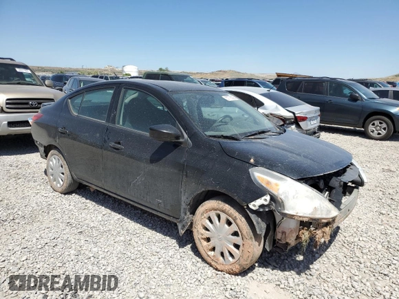 2017 Nissan Versa S with VIN 3N1CN7AP8HL802669, listed as a Copart auction lot 57773025 with 128,079 mi miles and Salvage title. Bid and sale history available at DreamBid. Image 4.