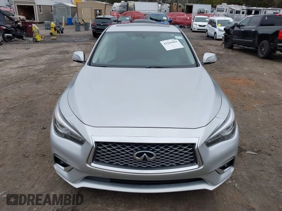 2019 Infiniti Q50 3.0t LUXE with VIN JN1EV7AP1KM519553, listed as a IAAI auction lot 41265684 with 84,120 mi miles. Bid and sale history available at carsss.com. Image 12.