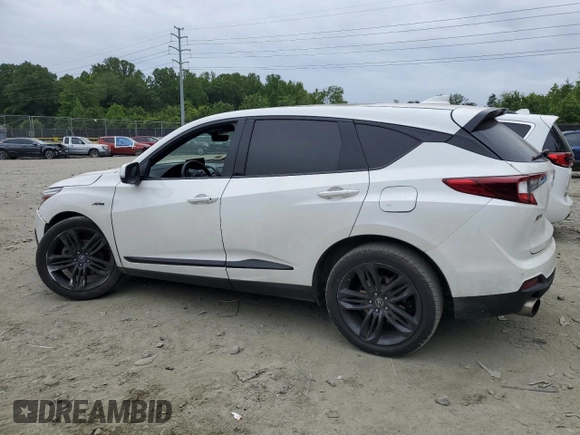 2021 Acura RDX w/A-Spec Package with VIN 5J8TC2H68ML048375, listed as a Copart auction lot 57971645 with Not provided miles and Salvage title. Bid and sale history available at DreamBid. Image 2.