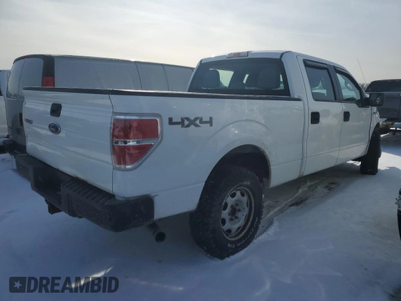 2013 Ford F-150 XL with VIN 1FTFW1EF4DKF26881, listed as a Copart auction lot 45454695 with 214,829 mi miles and Salvage Title. Bid and sale history available at carsss.com. Image 3.
