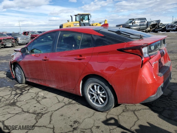 2022 Toyota Prius L Eco with VIN JTDKAMFUXN3160514, listed as a Copart auction lot 42421335 with 53,619 mi miles and Salvage Title. Bid and sale history available at carsss.com. Image 2.