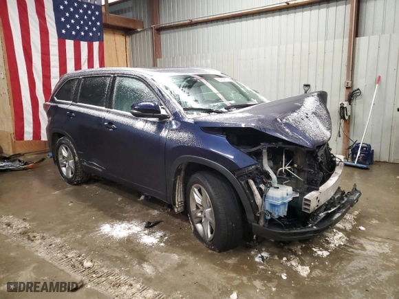2015 Toyota Highlander Limited with VIN 5TDDKRFH2FS206469, listed as a Copart auction lot 88952175 with 128,067 mi miles and Salvage Title. Bid and sale history available at carsss.com. Image 4.