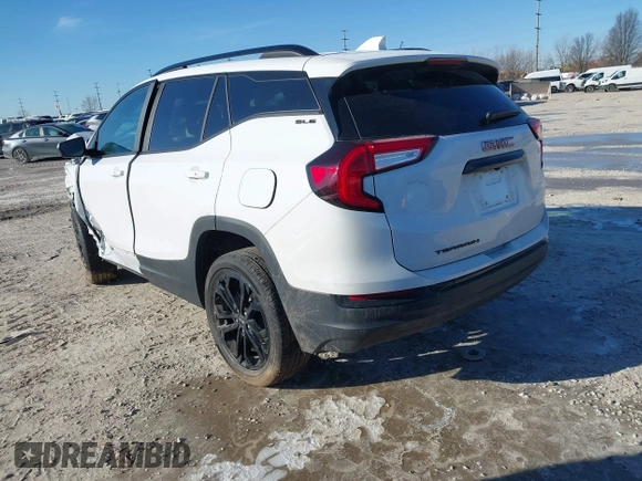 2022 GMC Terrain SLE with VIN 3GKALMEV8NL239768, listed as a IAAI auction lot 41574669 with 23,160 mi miles. Bid and sale history available at carsss.com. Image 3.