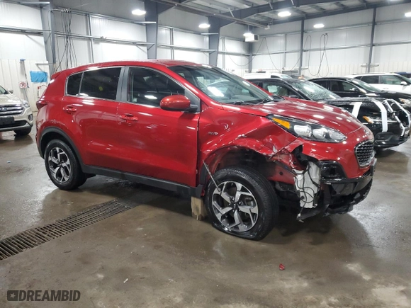 2020 Kia Sportage LX with VIN KNDPMCAC3L7748721, listed as a Copart auction lot 47761215 with 48,657 mi miles and Salvage Title. Bid and sale history available at carsss.com. Image 4.