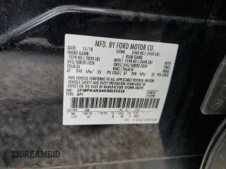 2019 Ford Edge Titanium with VIN 2FMPK4K94KBB35538, listed as a Copart auction lot 57770545 with 85,021 mi miles and Salvage title. Bid and sale history available at DreamBid. Image 13.