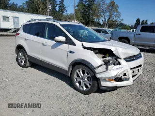 2016 Ford Escape Titanium with VIN 1FMCU9JX5GUC44579, listed as a Copart auction lot 54974965 with 113,776 mi miles and Salvage Title. Bid and sale history available at DreamBid. Image 4.