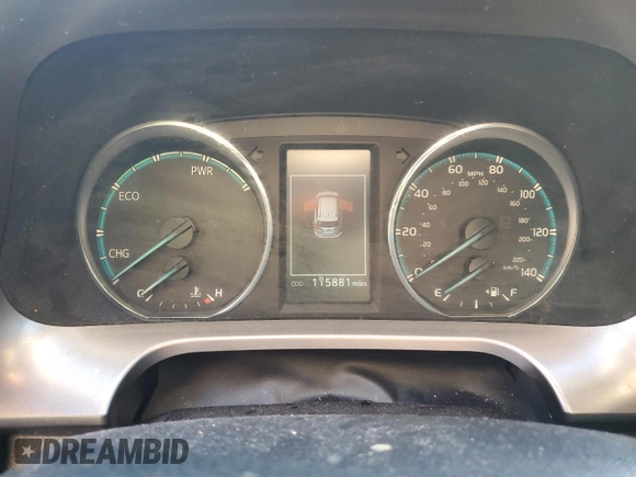 2018 Toyota RAV4 Hybrid SE with VIN JTMJJREV1JD239321, listed as a Copart auction lot 84680094 with 115,881 mi miles and Non repairable. Bid and sale history available at DreamBid. Image 9.