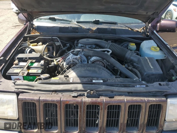 1997 Jeep Grand Cherokee Limited with VIN 1J4GZ78Y7VC727224, listed as a Copart auction lot 53204075 with 79,206 mi miles and Clean title. Bid and sale history available at DreamBid. Image 12.