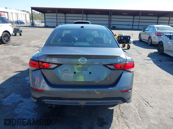 2021 Nissan Sentra SR with VIN 3N1AB8DV6NY204322, listed as a IAAI auction lot 41786812 with 37,766 mi miles. Bid and sale history available at carsss.com. Image 16.