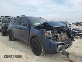 2023 Kia Telluride SX Prestige X-Pro with VIN 5XYP5DGC6PG394325, listed as a Copart auction lot 45753175 with 23,376 mi miles and Salvage title. Bid and sale history available at DreamBid. Image 4.