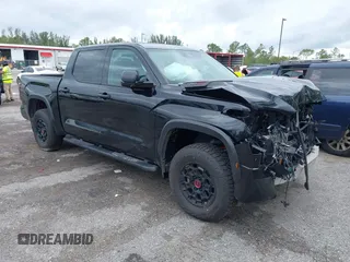 2023 Toyota Tundra TRD Pro Hybrid with VIN 5TFPC5DB3PX023501, listed as a IAAI auction lot 41991952 with 39,214 mi miles and . Bid and sale history available at DreamBid. Image 1.