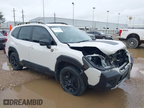 2024 Subaru Forester Wilderness with VIN JF2SKAJC2RH411109, listed as a IAAI auction lot 41567401 with 24,197 mi miles. Bid and sale history available at carsss.com. Image 1.