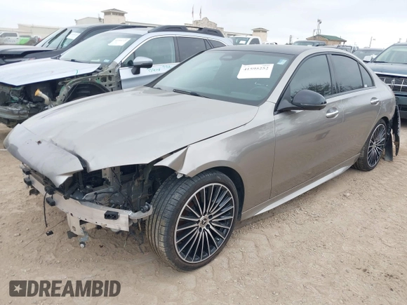 2024 Mercedes-Benz C 300 with VIN W1KAF4HB3RR177320, listed as a IAAI auction lot 41595252 with 4,741 mi miles and . Bid and sale history available at DreamBid. Image 17.