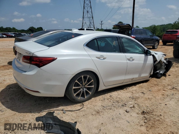 2015 Acura TLX V6 with VIN 19UUB2F37FA020825, listed as a Copart auction lot 56641335 with 213,871 mi miles and Salvage title. Bid and sale history available at DreamBid. Image 3.